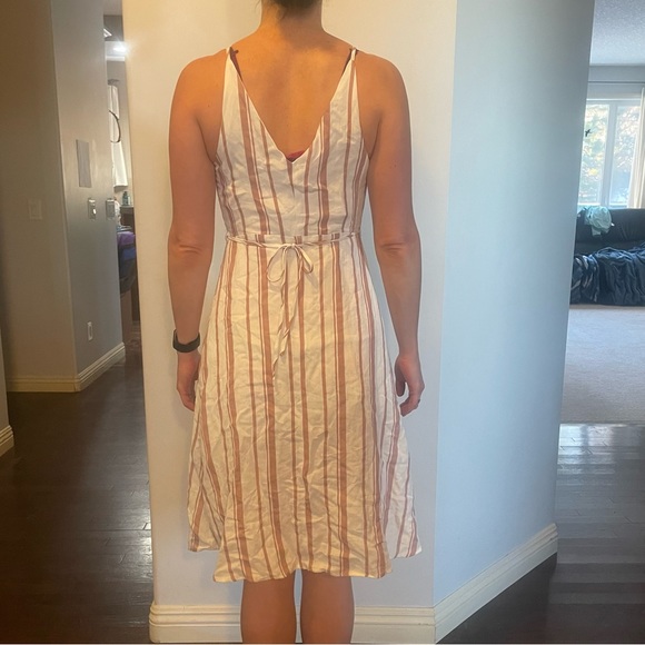 White Closet striped wrap dress size XS new with tags - Picture 2 of 10